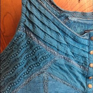 Lucky brand turquoise tank size L